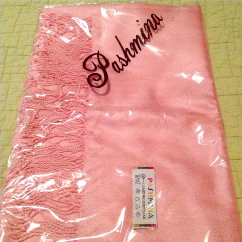 Pink Pashmina Scarf Wrap